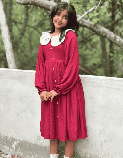 Dress Peter Pan Collar Dress (2434)