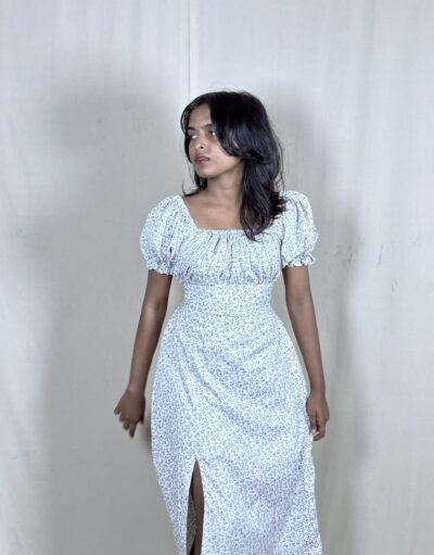 Side slit ALine dress (2428)